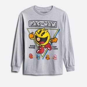Pac Man Long Sleeve Graphic Top